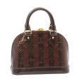 LOUIS VUITTON Monogram Vernis Rayure Alma BB HandBag Amarante M91700 Auth 23844A Hot on Sale