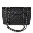 Chanel Black Quilted Caviar Jumbo Classic Single Flap Bag Supply