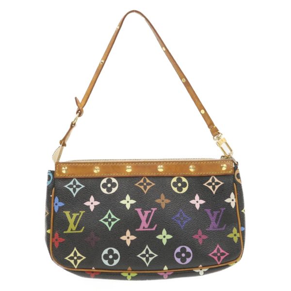 LOUIS VUITTON Multicolor Pochette Accessoires Pouch Black M92648 am340g For Discount