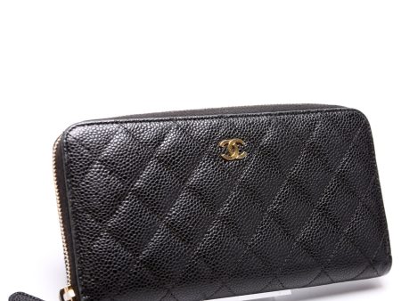 Chanel CC Caviar Small Zip Around Wallet Online