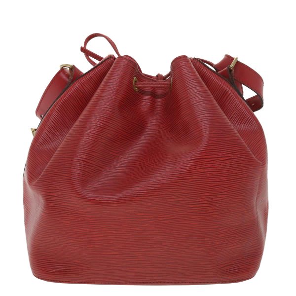 LOUIS VUITTON Epi Petit Noe Shoulder Bag Red M44107 lt736 For Sale