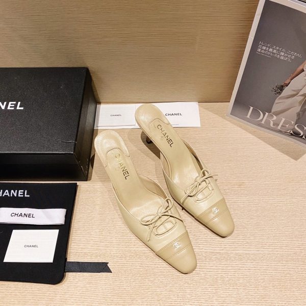 CHANEL CC LOGO MULES SHOES SLIDES 40 1 2 Discount