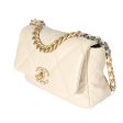 Chanel 21P Beige Goatskin Medium Chanel 19 Flap Bag Discount