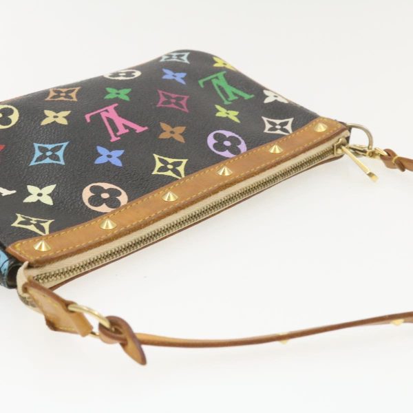 LOUIS VUITTON Multicolor Pochette Accessoires Pouch Black M92648 am340g For Discount