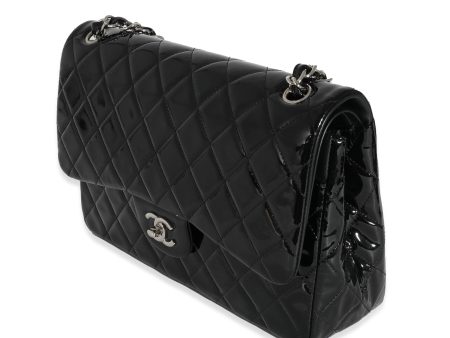 Chanel Black Patent Classic Jumbo Flap Bag Online Sale