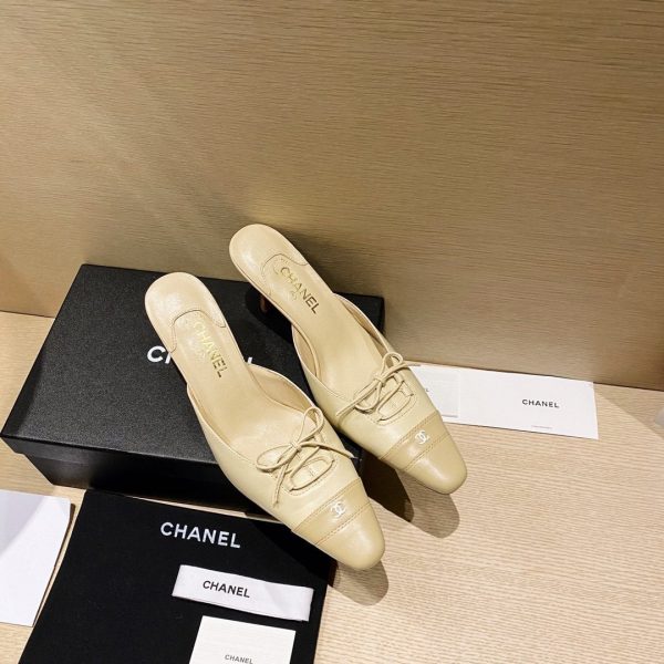 CHANEL CC LOGO MULES SHOES SLIDES 40 1 2 Discount