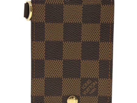 LOUIS VUITTON Damier Ebene Porte Cartes ID Bandouliere Card Case N60016 LV 40403 Cheap