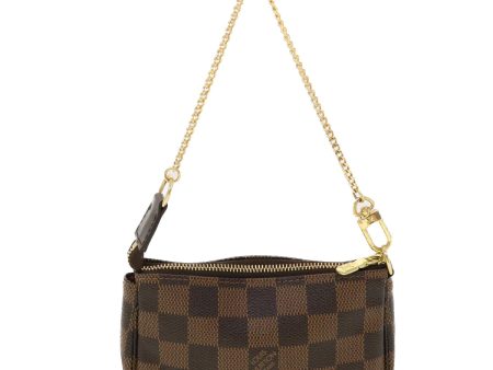 LOUIS VUITTON Damier Ebene T&B Mini Pochette Accessoires Pouch N58011 Auth 39918 For Discount