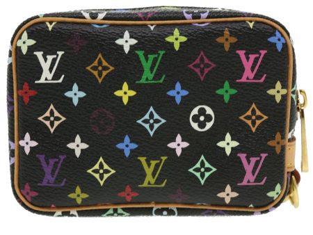 LOUIS VUITTON Monogram Multicolor Trousse Wapity Pouch Black M58034 Auth yk5142A Online