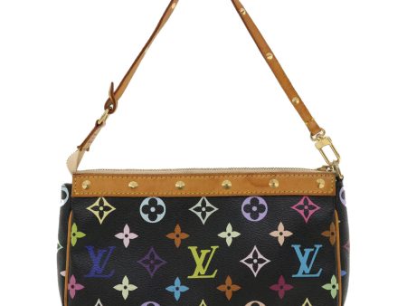 LOUIS VUITTON Multicolor Pochette Accessoires Pouch Black M92648 am3370 Fashion