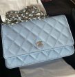 Chanel Wallet On Chain WOC Caviar Leather (Baby Blue) Cheap