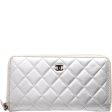 Chanel CC Quilted Zip Around Wallet Discount