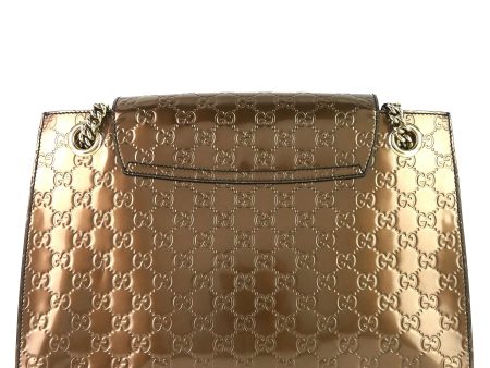 Emily Large Guccissima Patent Leather Bag Cheap