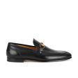 Gucci Jordaan Leather Loafers Men s Shoes Black 406994 (GGM1710) Cheap