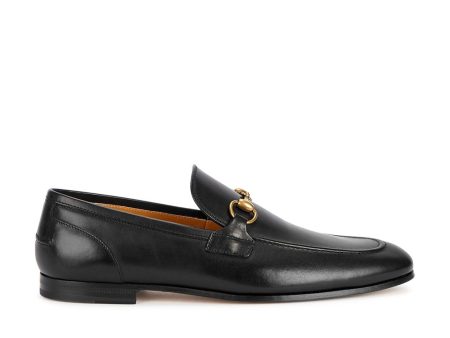 Gucci Jordaan Leather Loafers Men s Shoes Black 406994 (GGM1710) Cheap