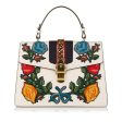 Gucci Medium Embroidered Leather Sylvie Satchel Online