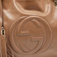 Gucci  Beige Patent Leather Medium Soho Chain Tote Sale