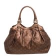 Gucci Metallic Gold Guccissima Leather Medium Sukey Tote Hot on Sale