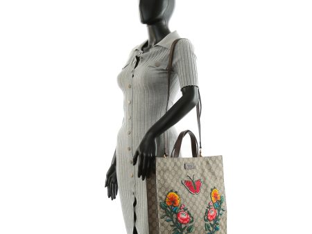 GUCCI Convertible Soft Embroidered GG Tote - Tall Supply