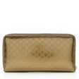 Gucci Metallic Microguccissima Zip Around Wallet Online Sale