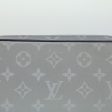 LOUIS VUITTON Monogram satellite Clutch Bag Silver M44171 32349A Fashion