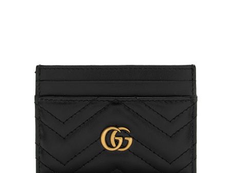 Gucci Matelasse Leather GG Marmont Card Case For Cheap