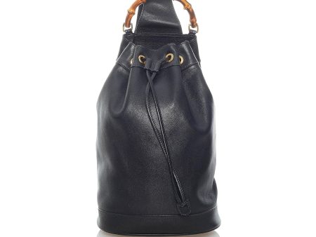 Gucci Bamboo Leather Backpack Cheap