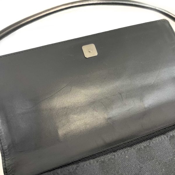 GUCCI - Black GG Monogram Canvas Shoulder Bag Online Sale