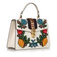 Gucci Medium Embroidered Leather Sylvie Satchel Online