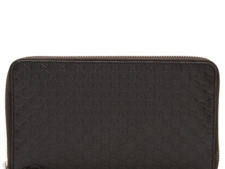 Gucci Microguccissima Leather Zip Around Large Organizer Wallet Hot on Sale