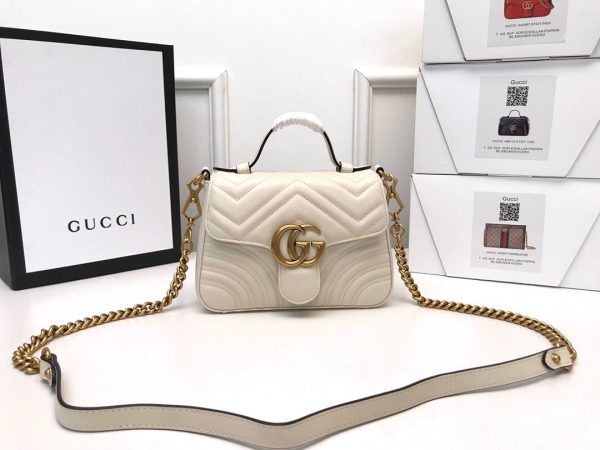 Gucci  GG Marmont Mini Top Handle Bag Fashion