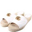 Gucci Marmont Espadrille Slides Size 39.5 Hot on Sale