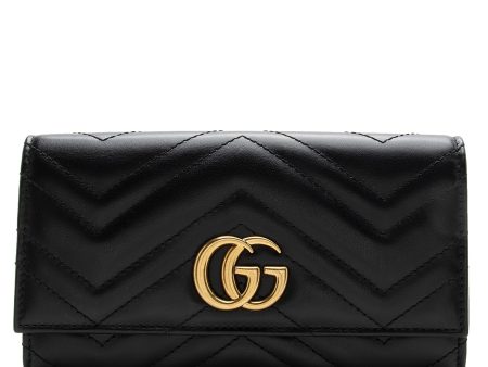 Gucci Matelasse Leather GG Marmont Continental Wallet Online Hot Sale