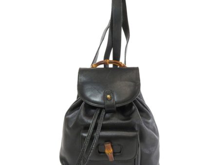 Gucci 003 3444 Bamboo Backpack Daypack Leather Ladies Sale