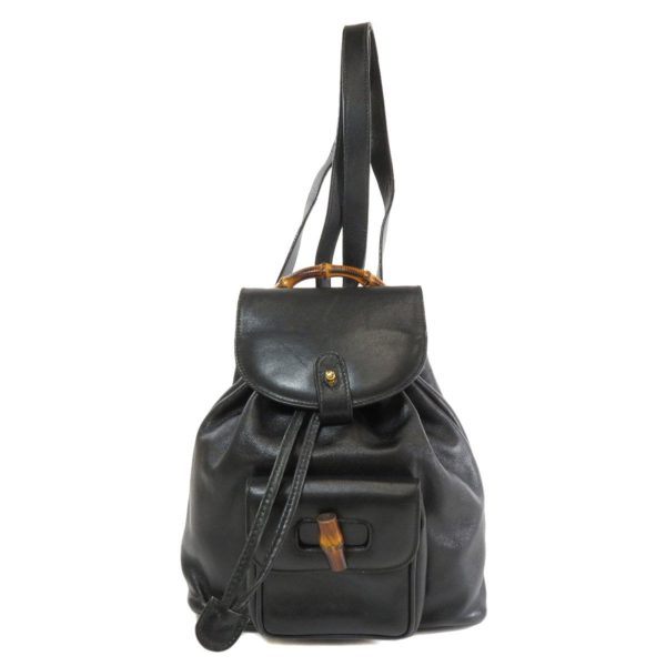 Gucci 003 3444 Bamboo Backpack Daypack Leather Ladies Sale