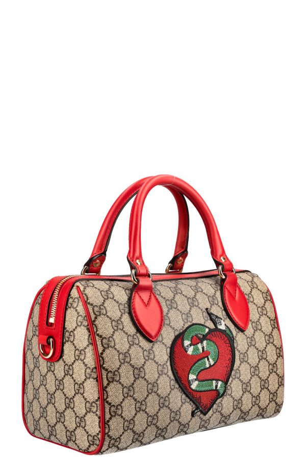 GUCCI Kingsnake Boston Bag GG Supreme on Sale