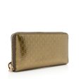 Gucci Metallic Microguccissima Zip Around Wallet Online Sale