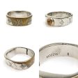 LOUIS VUITTON Ring Berg Nanogram Metal Silver Gold Ladies M00216 No. 9.5 Sale