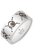 GUCCI  Gucci Ghost Aureco Black Silver Ring YBC455318001 Online