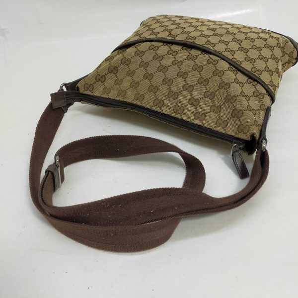 Gucci  Brown Canvas Crossbody Bag Online now