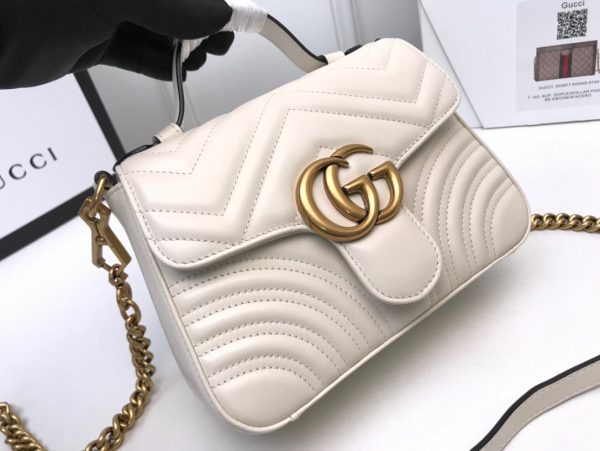 Gucci  GG Marmont Mini Top Handle Bag Fashion