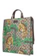 GUCCI Convertible Soft Open Tote Bengal Print GG Canvas Cheap