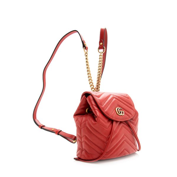 Gucci Matelasse Leather GG Marmont Mini Backpack Online Sale