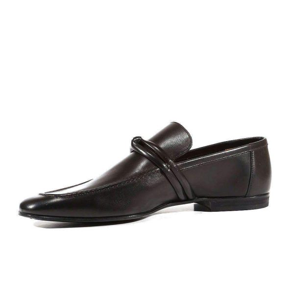 Gucci Men Designer Shoes Smooth Black Leather Classic Loafers - 121471 (GGM1538) Cheap