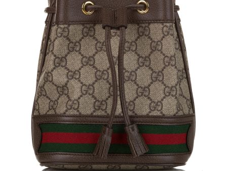 Gucci Mini GG Supreme Ophidia Bucket Bag Hot on Sale