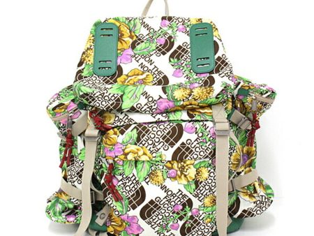 Gucci   North Face collaboration GUCCI The large floral backpack 650294 green flower Online now