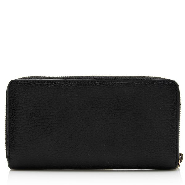 Gucci Calfskin Butterfly Farfalla Zip Around Wallet For Sale