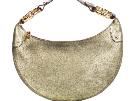 Gucci Bamboo Ring Leather Hobo Bag on Sale