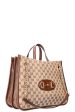 GUCCI Large Horsebit 1955 Tote Bag GG Canvas For Sale