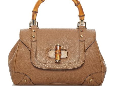 Gucci Bamboo Night Leather Handbag Sale